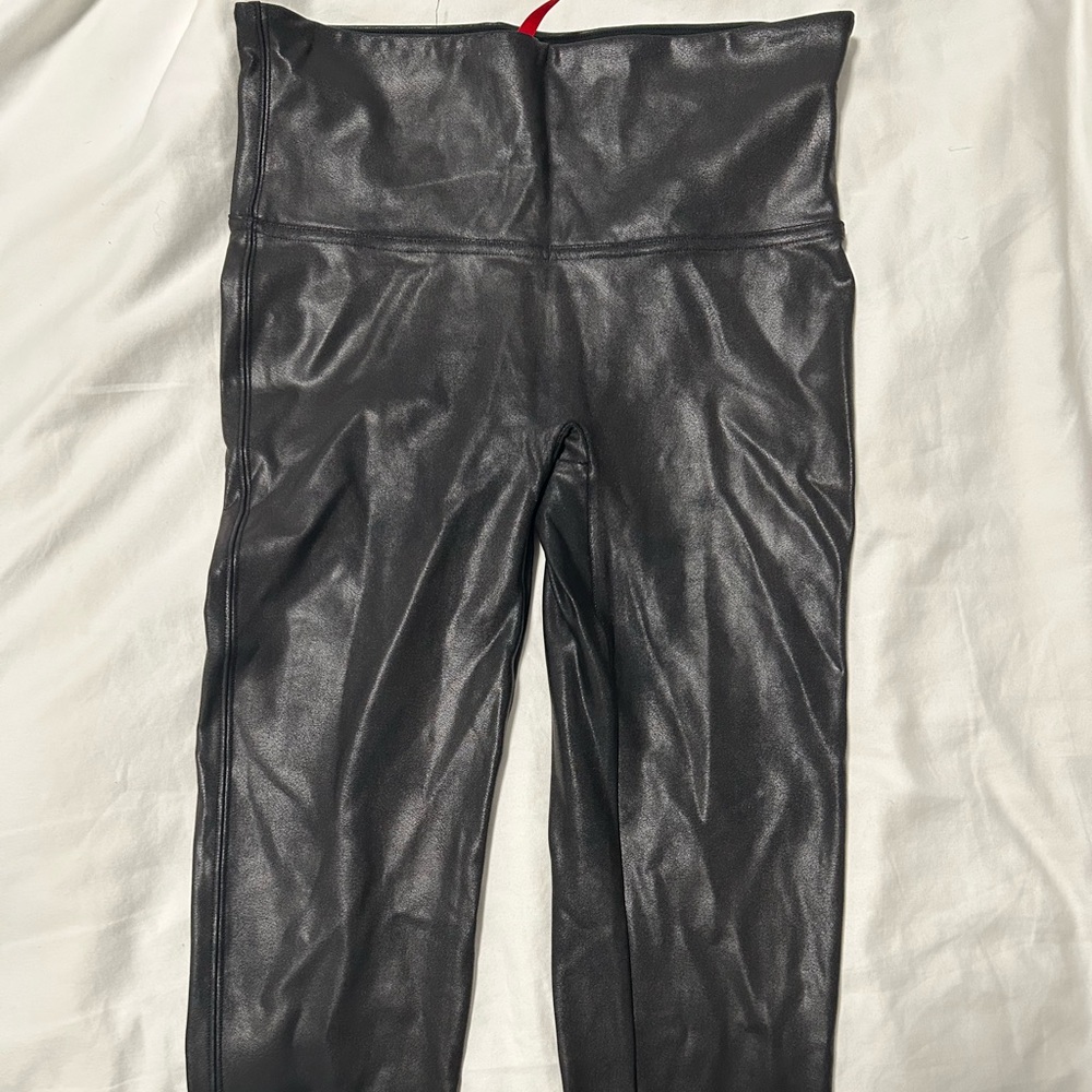 Faux leather SPANX leggings